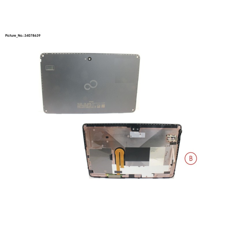 34078639 - LCD BACK COVER W. FINGERPRINT