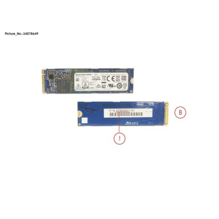 34078649 - SSD PCIE M.2 2280 SN730 512GB(SED)W.RBR