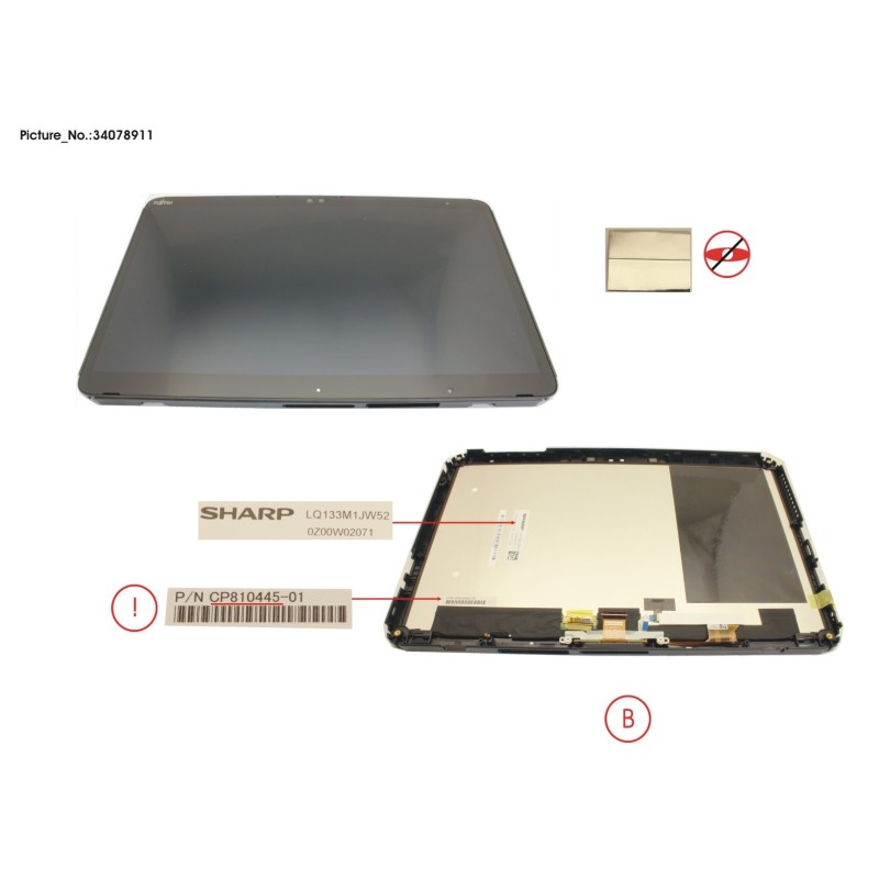 34078911 - LCD ASSY. NON SC (INCL. FPC)