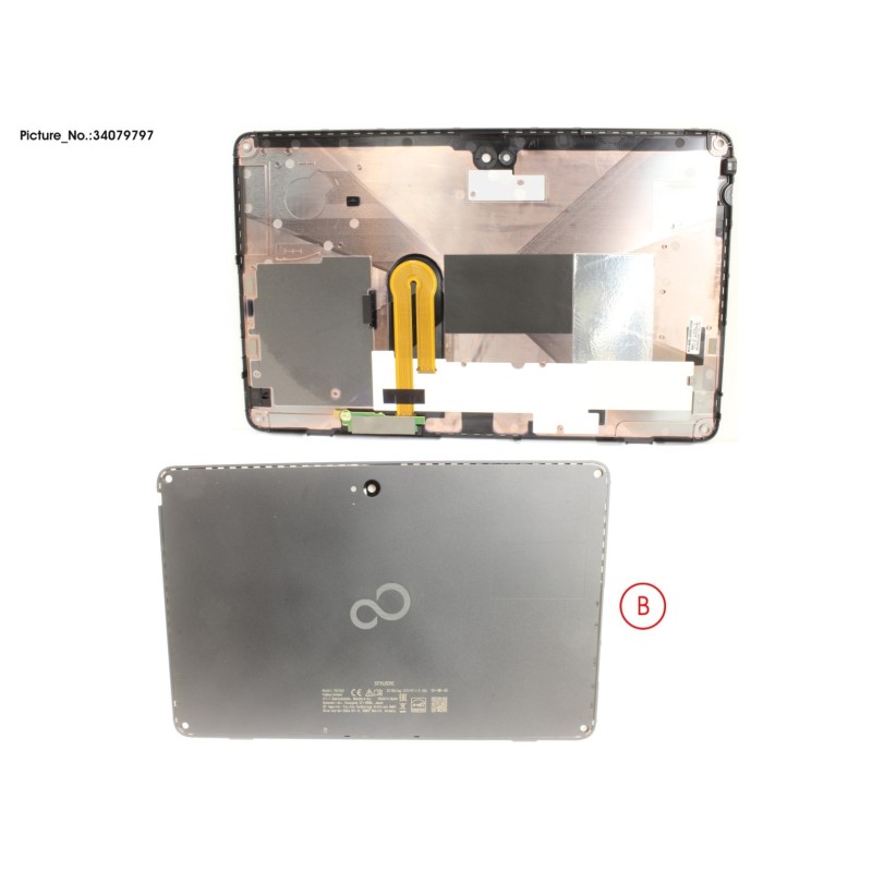 34079797 - LCD BACK COVER W. SIM ICON