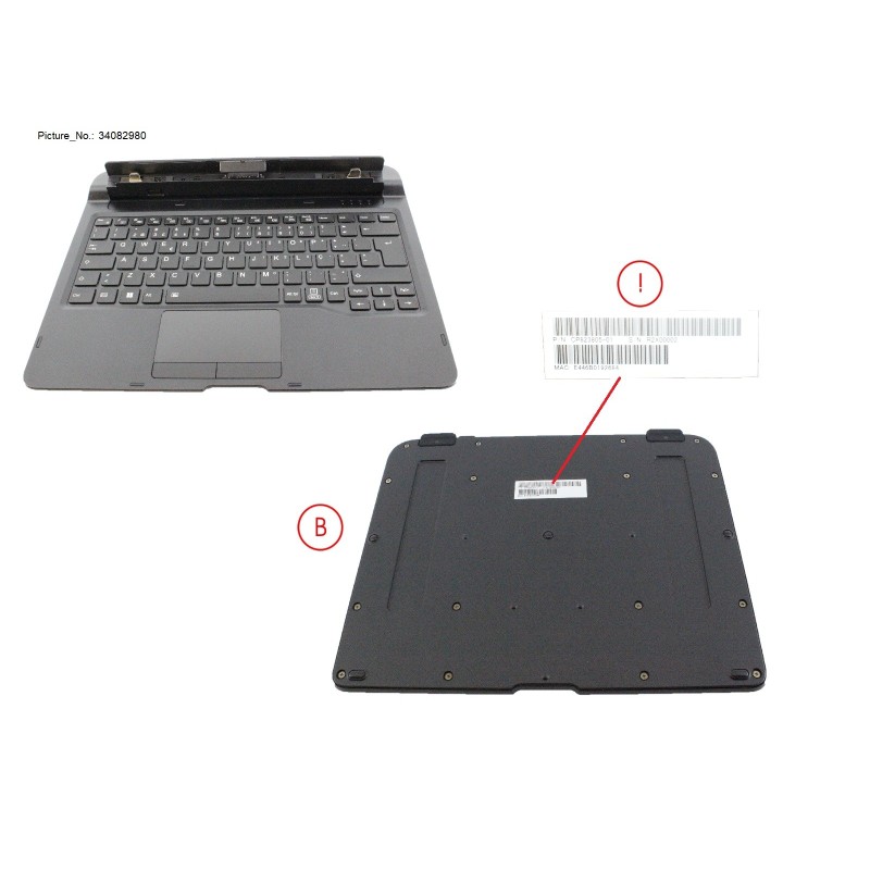 34082980 - KEYBOARD DOC PORTUG W. BL.UKCA.NEW WIN K
