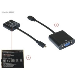 38042470 - CABLE. VGA ADAPTER (MICRO HDMI TO VGA)