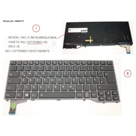 34068197 - KEYBOARD GERMAN W. BL
