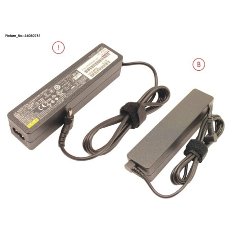 34050781 - AC-ADAPTER 19V 65W (2PIN. STICK TYPE)
