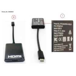 34068830 - CABLE. HDMI ADAPTER (USB TYPE-C TO HDMI)