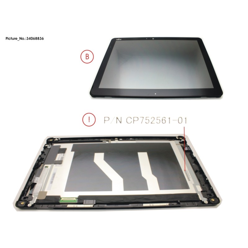 34068836 - LCD ASSY.AG INCL.TP AND DIGI FOR SC WWAN