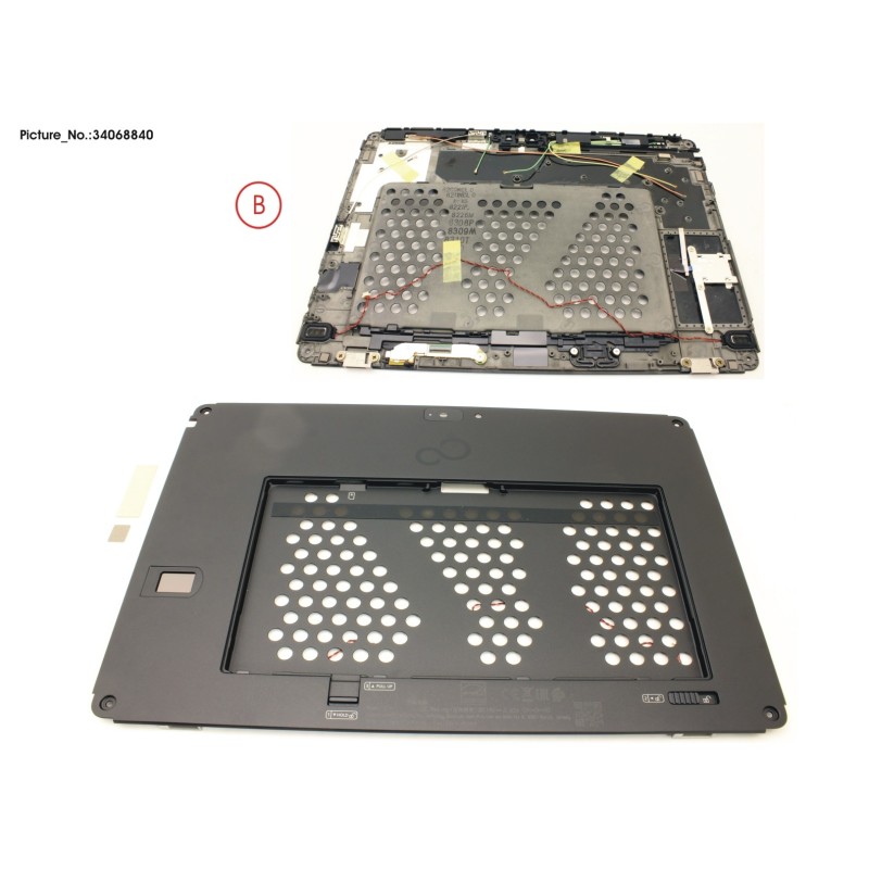 34068840 - LCD BACK COVER ASSY W. FINGERPRINT (FOR
