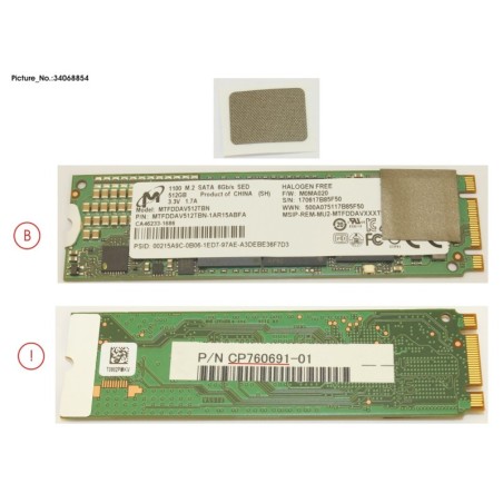 34068854 - SSD M.2 2280 512GB (OPAL) W.RUBBER