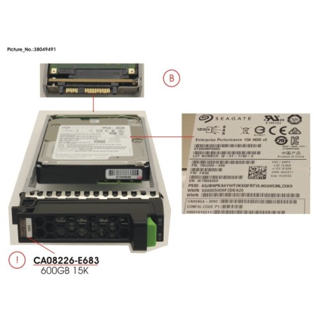 38049491 - DX S4 HD DRIVE 2.5   600GB 15K