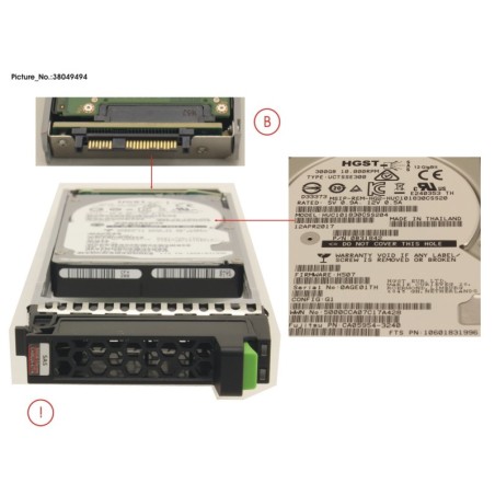 38049494 - DX S4 HD DRIVE 2.5   300GB 10K
