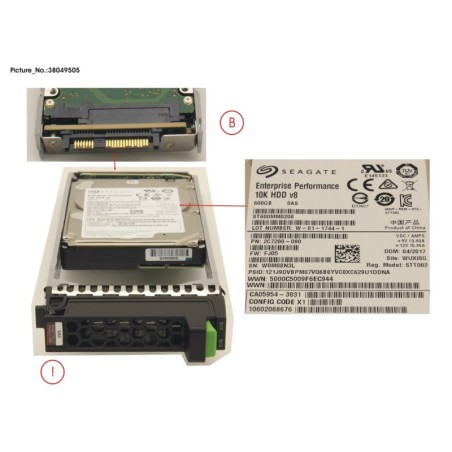 38049505 - DX S4 HD DRIVE 2.5   600GB 10K