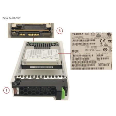 38049529 - DX MLC SSD SAS 2.5  960GB 12G