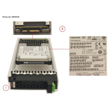 38049530 - DX MLC SSD SAS 2.5  1.92TB 12G