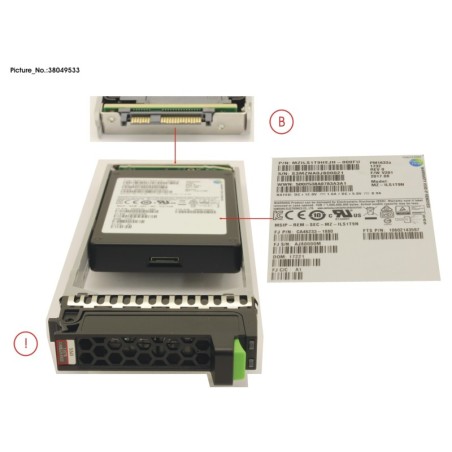 38049533 - DX S4 MLC SSD SAS 2.5  1.92TB 12G