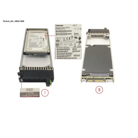 38061808 - DX S3.S4 SED SSD 2.5  1.92TB DWPD1 12G