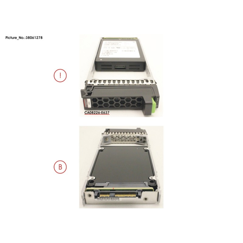 38061278 - DX S3.S4 SSD SAS 2.5  7.68TB 12G