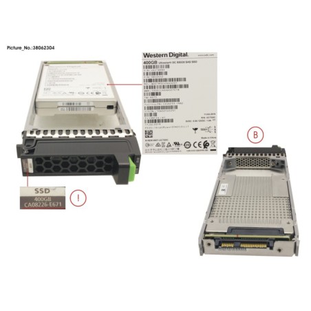 38062304 - DX1.200S4 SED SSD 400GB DWPD10 2.5