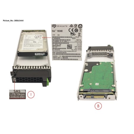 38063444 - DX S3.S4 SED DRIVE 2.5  1.2TB 10K