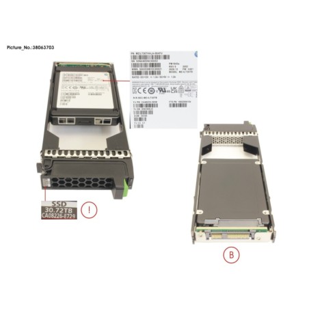 38063703 - DX SSD SAS 2.5 30.72TB 12G
