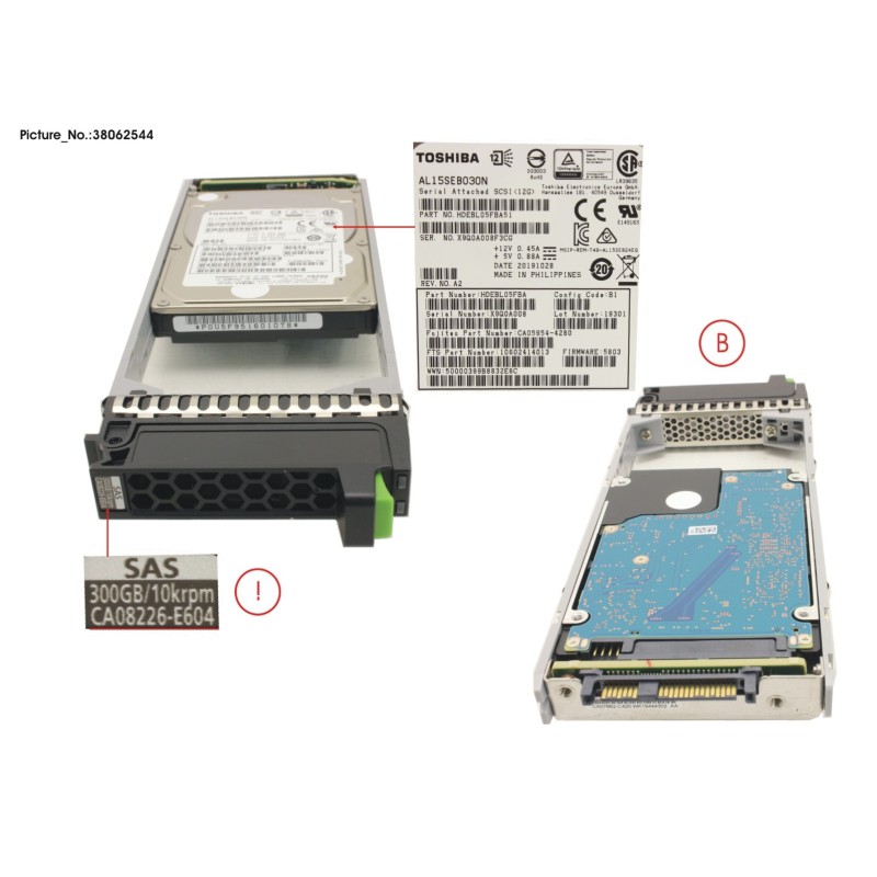 38062544 - DX HD DRIVE 2.5  300GB 10K