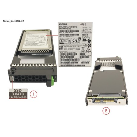 38062417 - DX.AF FIPS SSD SAS 2.5  3.84TB 12G