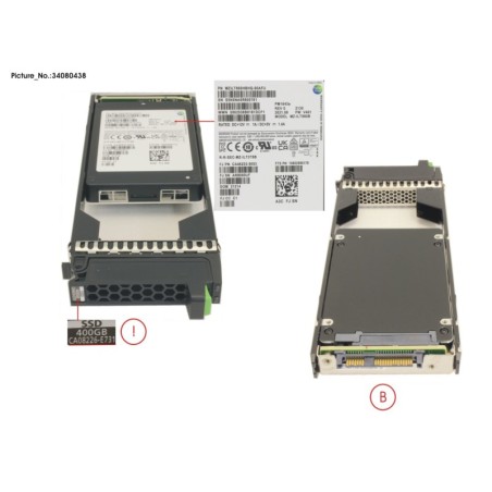 34080438 - DX S3.S4 SSD SAS 2.5  400GB DWPD3 12G