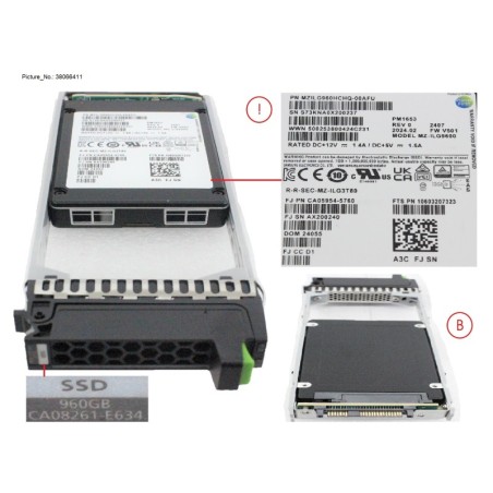 38066411 - DX.AF SSD SAS 2.5  960GB 12G