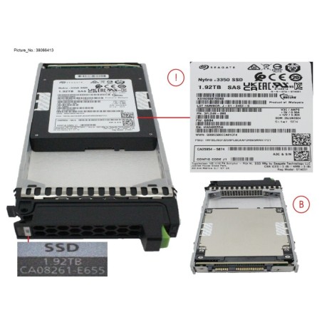 38066413 - DX.AF FIPS SSD SAS 2.5  1.92TB 12G