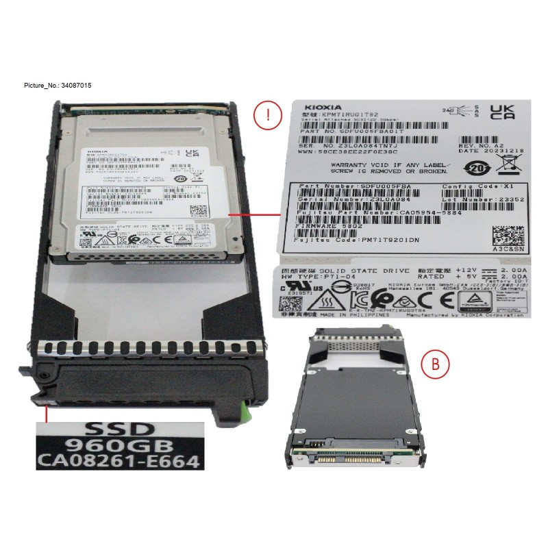 34087015 - DX.AF SSD SAS 2.5  960GB 12G