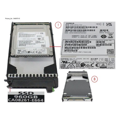 34087015 - DX.AF SSD SAS 2.5  960GB 12G