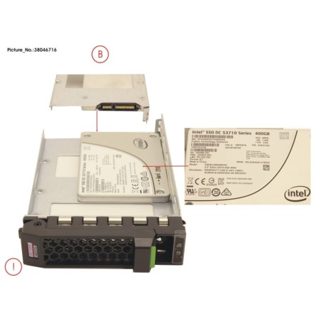 38046716 - SSD SATA 6G 400GB WRITE-INT. 3.5  H-P EP
