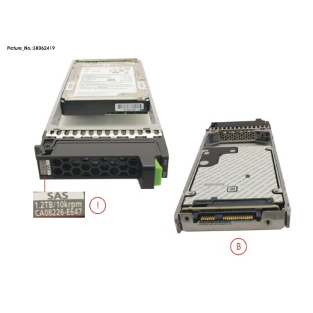 38062419 - DX FIPS HD DRIVE 2.5  1.2TB 10K