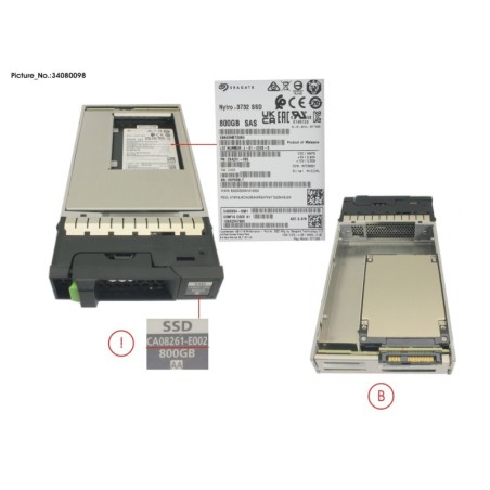34080098 - DX S5 SSD SAS 3.5  800GB 12G
