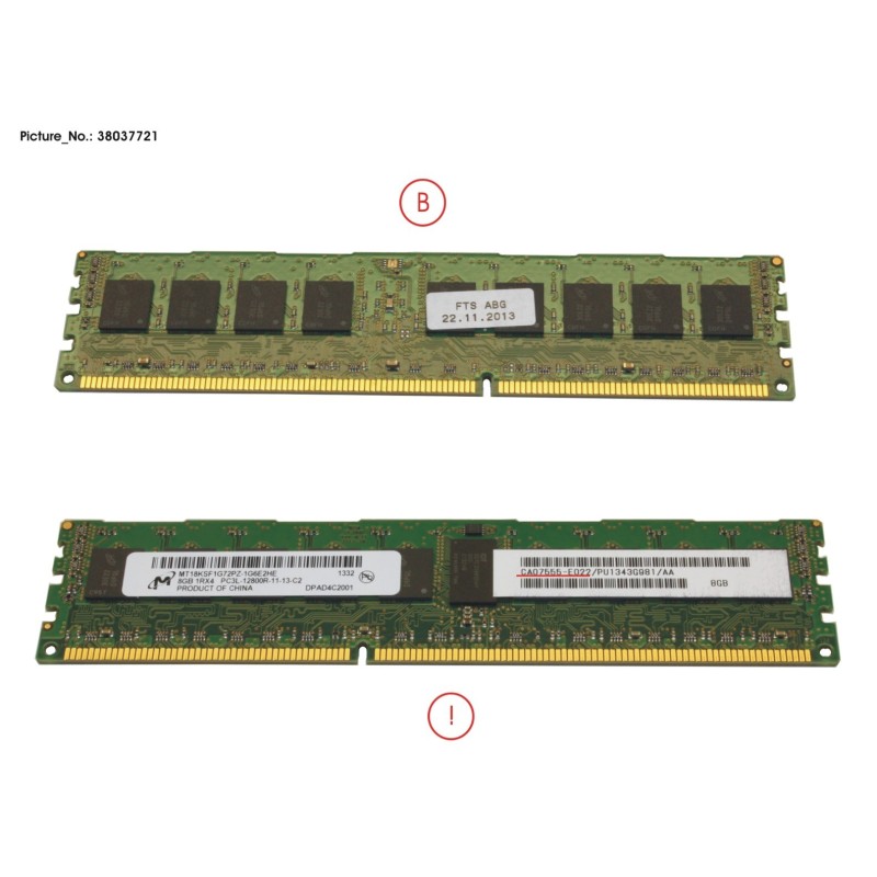 38037721 - DX500.600 S3 CACHEMEM 8GB 1X DIMM