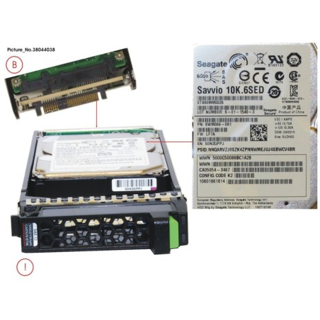 38044038 - DX S3 SED DRIVE 2.5   900GB 10KRPM
