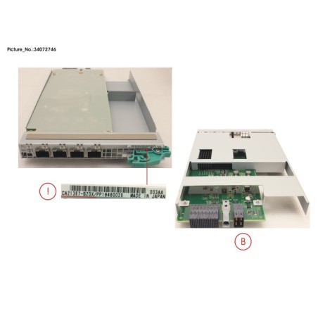 34072746 - DX S4 HE SPARE CA FC32G 4PORT WO.SFP