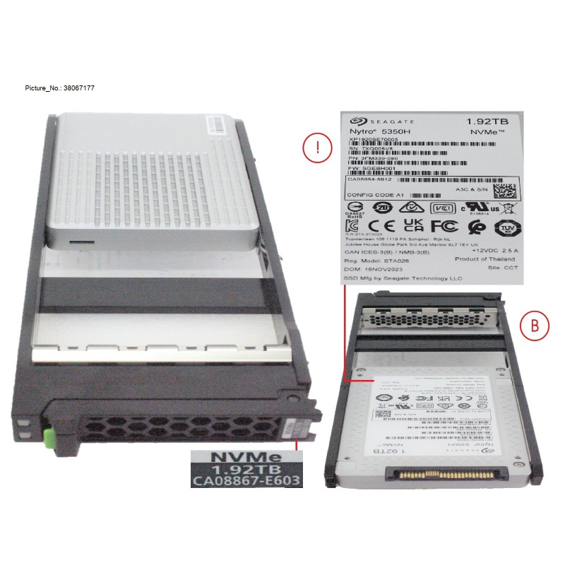 38067177 - DXS6 SSD NVME 2.5  1.92TB