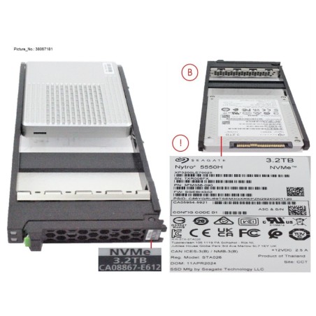 38067181 - DXS6 SSD NVME FIPS 2.5  3.2TB