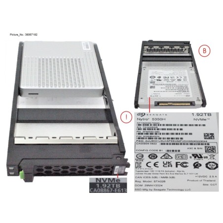 38067182 - DXS6 SSD NVME FIPS 2.5  1.92TB