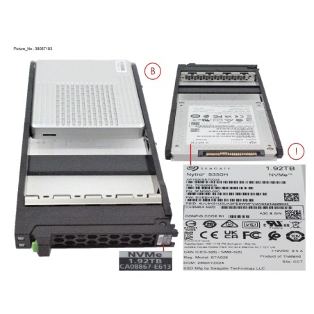 38067183 - DXS6 SSD NVME FIPS 2.5  3.84TB
