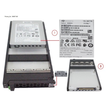 38067185 - DXS6 SSD NVME FIPS 2.5  15.36TB