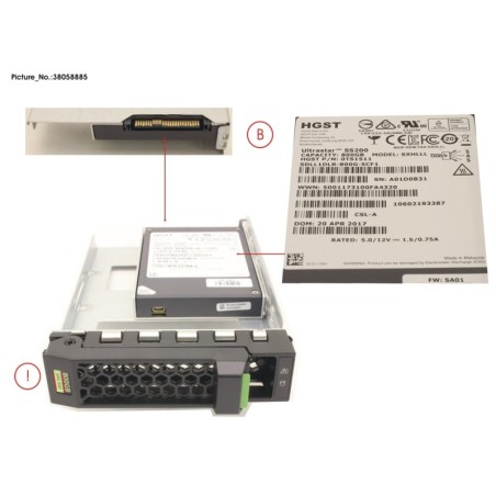 38058885 - SSD SAS 12G 800GB MIXED-USE 3.5  H-P EP