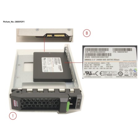 38059291 - SSD SATA 6G 240GB MIXED-USE 3.5  H-P EP
