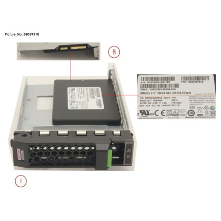 38059310 - SSD SATA 6G 480GB MIXED-USE 3.5  H-P EP